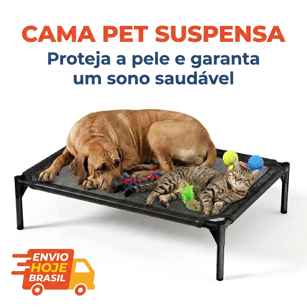 Cama Suspensa Ortopédica para Cães e Gatos