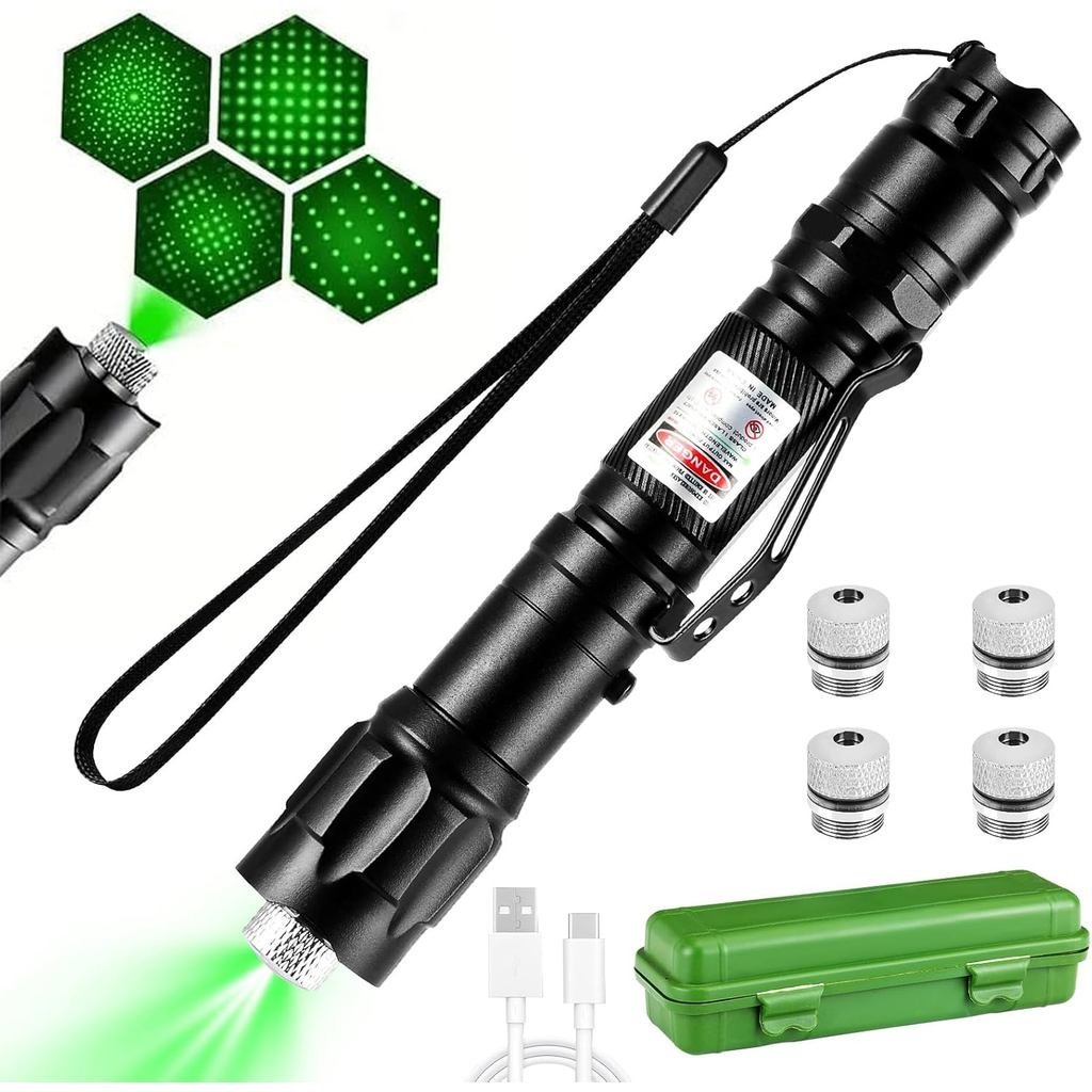 Ponteiro Laser de Alta Potência Recarregável, Lanterna Verde, Indicador Tático U5DS