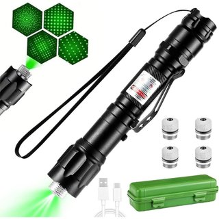 Ponteiro Laser de Alta Potência Recarregável, Lanterna Verde, Indicador Tático U5DS