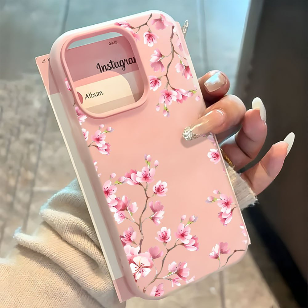 Jelly 2 Em 1 Capa Resistente A Choques Com Padrão De Flor Para Samsung A17 A07 A26 A06 A16 A35 A54 A05S A05 A15 A14 De A