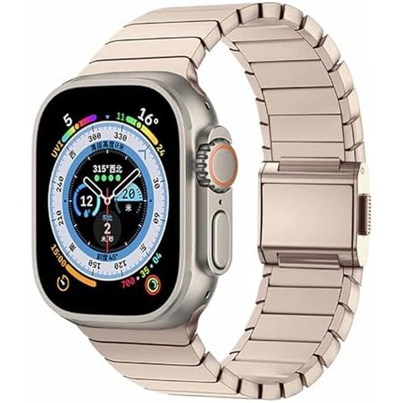 Pulseira De Titânio Robusta VeveXiao Compatível Com Apple Watch Ultra 2 Band 49m
