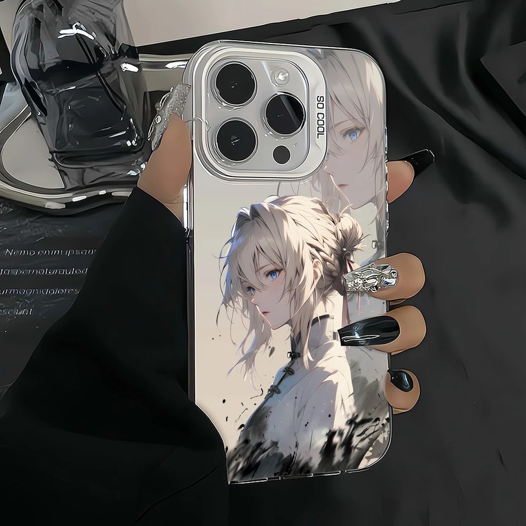 Anime Violeta Evergarden Caso De Telefone Para Samsung A15 A54 A16 A06 A34 A23 A05 A55 A35 S24 S25 Plus Ultra silicone