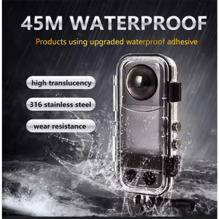 Capa Invisível para Insta360 X3 X4 X5, Capa à Prova d'Água para Câmera Insta 360 X4, Acessórios para Mergulho Subaquátic