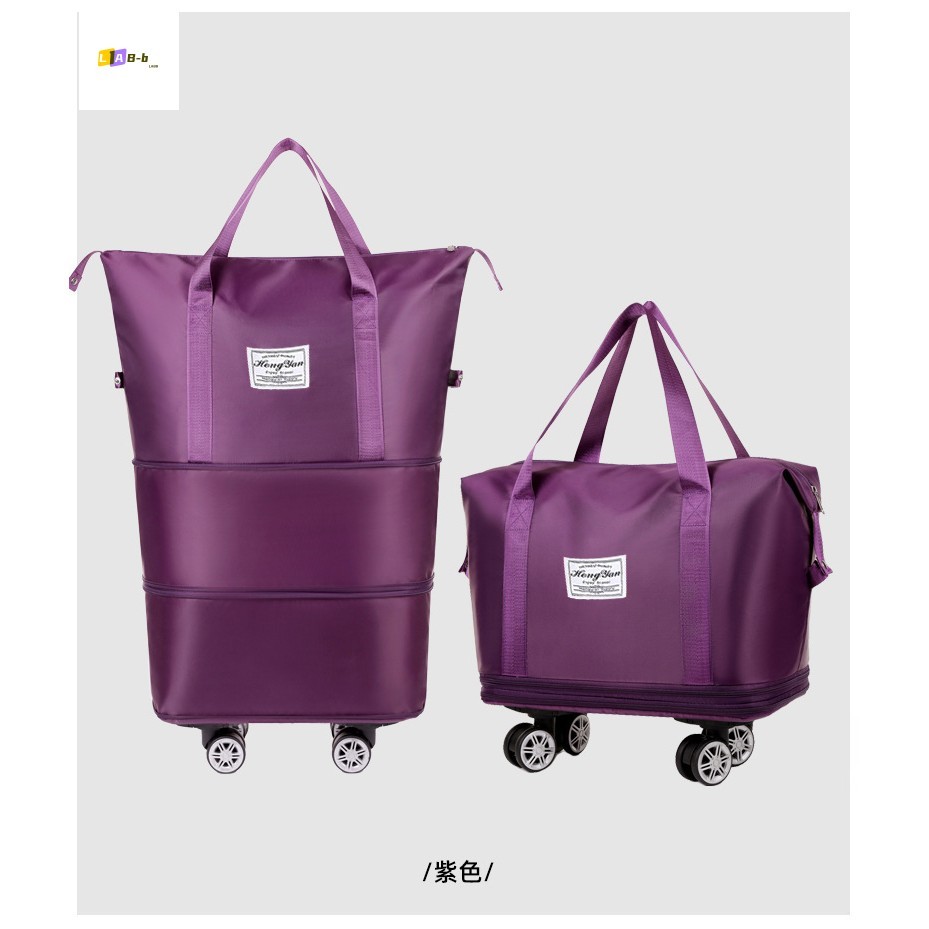 Bolsa De Bagagem De Roda Universal Expansível-Separação Seca E Úmida De Grande Capacidade Para Viagens