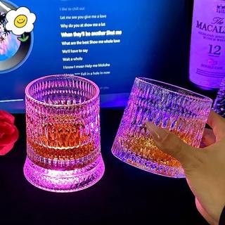 maoting } Copo De Vidro Giratório 360 Iluminado Por LED Perfeito Para Prazer De Bebidas Elegantes