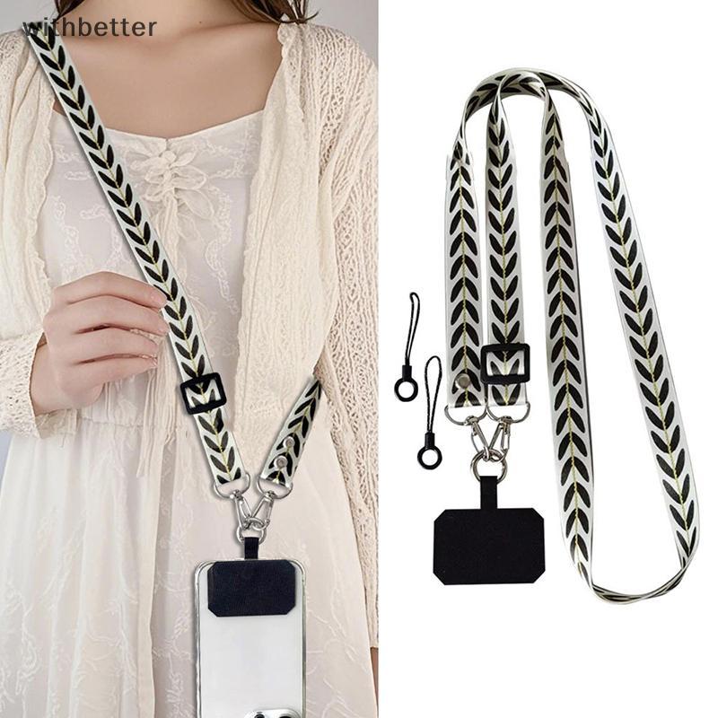 Cordão De Telefone Crossbody Ajustável-Alça De Pescoço Anti-Perda Universal