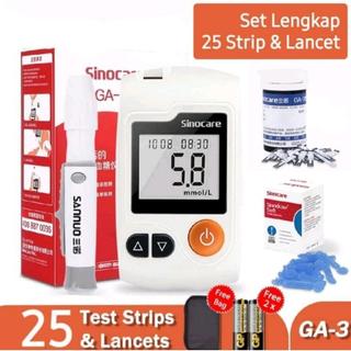 Medidor de Glicose Sinocare GA-3, Aparelho para Teste de Diabetes, Ferramenta de Teste de Açúcar, Lancetador com Agulha