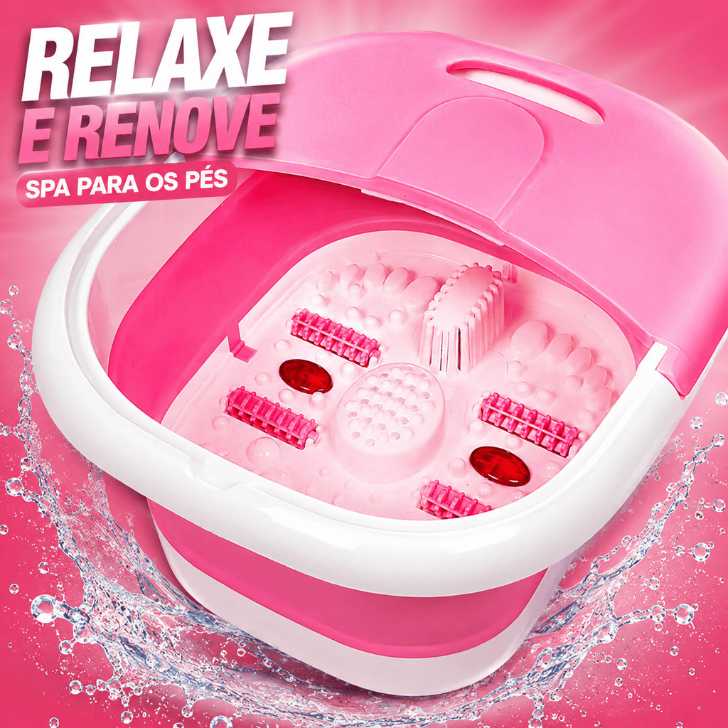 Massageador elétrico portátil do pé, Manicure Dobrável imersão balde bacia, Dobrável Pedicure Spa Bath, Venda quente