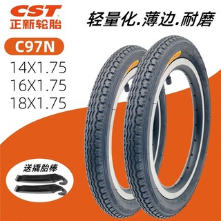 CST Zhengxin 47 53 60cm Pneu interno externo de bicicleta dobrável x1.75 Pneu de bicicleta leve e fino C97N
