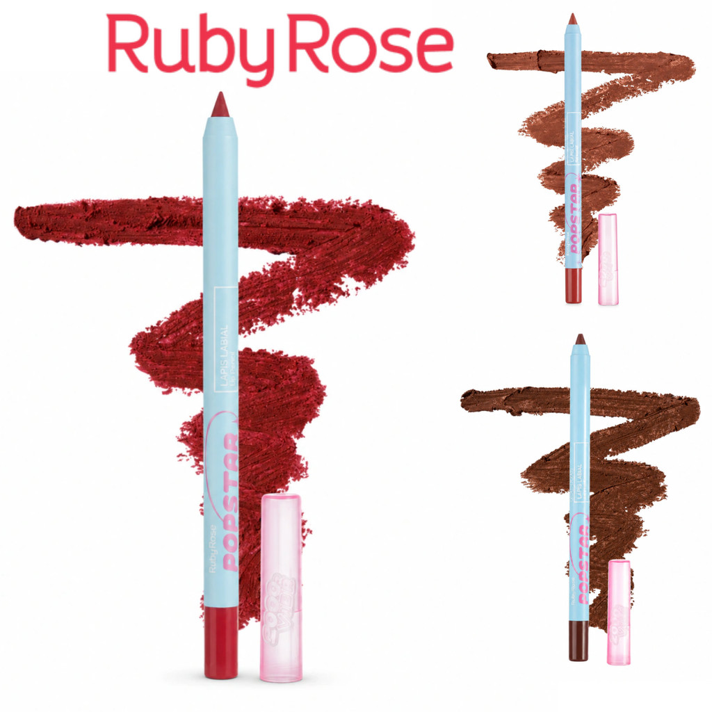 Lápis Labial Popstar Ruby Rose Alta Pigmentação