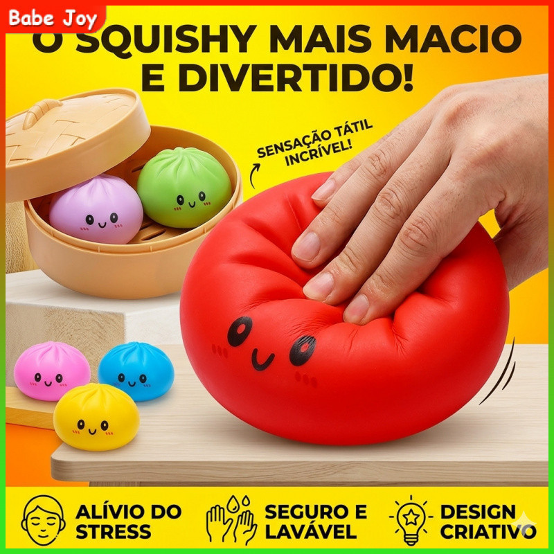 Dowmoo Bun Brinquedo Mole Lento Subindo Macio Squeeze Alívio Do Estresse Brinquedos Simulação