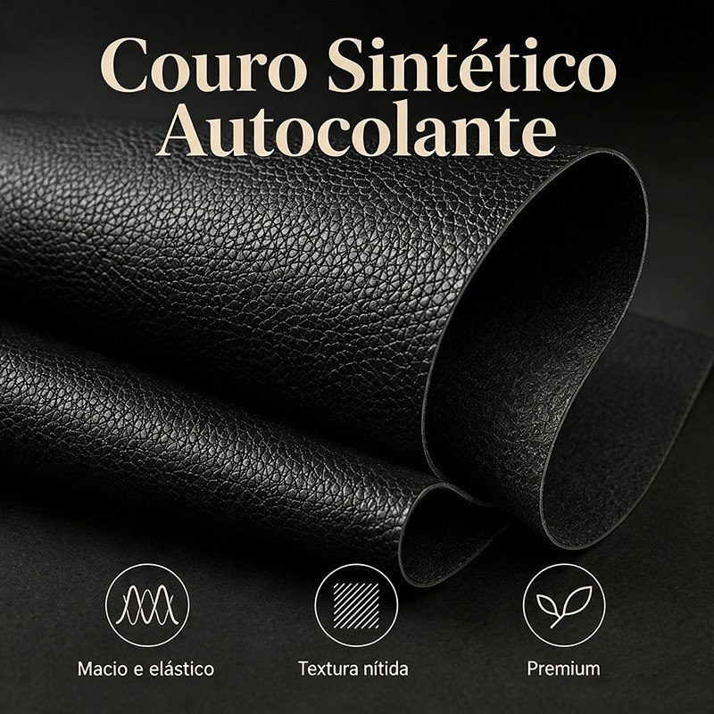 Couro Sintético Auto Adesivo Pvc Resistente Revestimento Parede Sofá Interior De Veículos