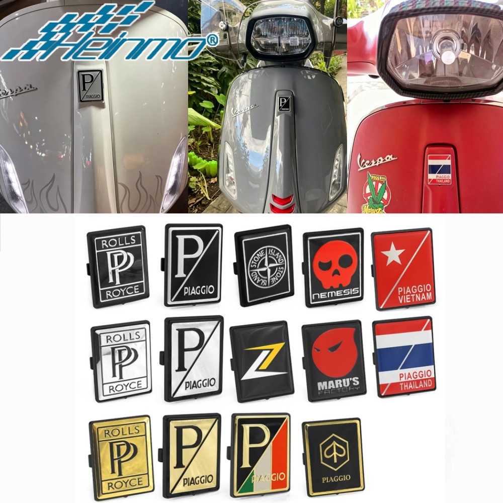 Para VESPA Piaggio Primavera Sprint 150 LX 150 GTS 250 300 Scooter Frente Emblema Substituição