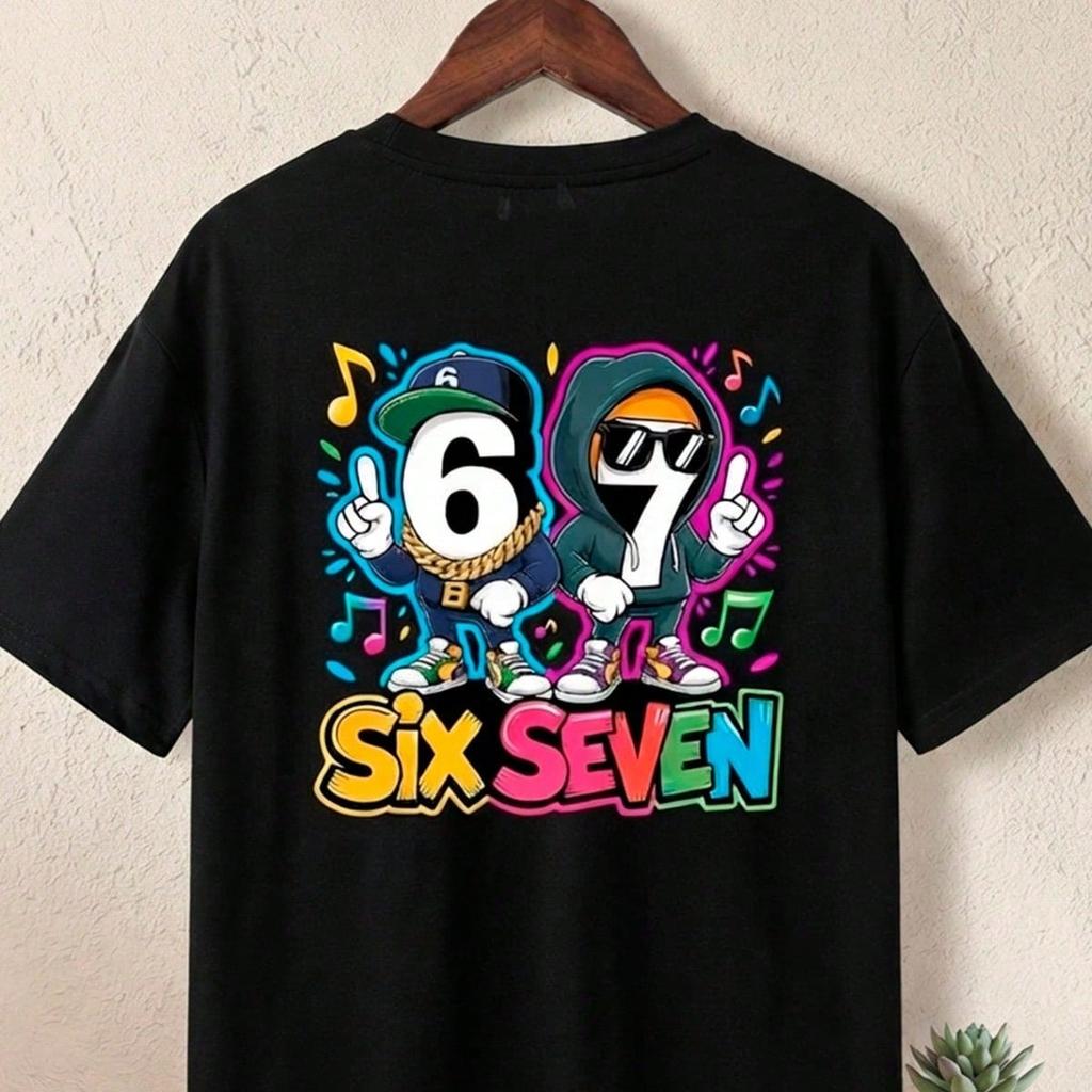 Camiseta infantil Estampado 67 Six Seven - Estampas Exclusivas Para Criança 100% Algodão