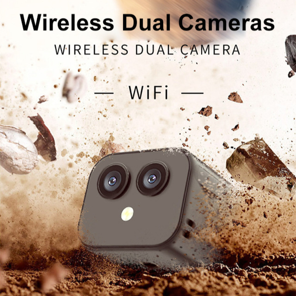 Câmera Wi-Fi de lente dupla HD para monitoramento de celular