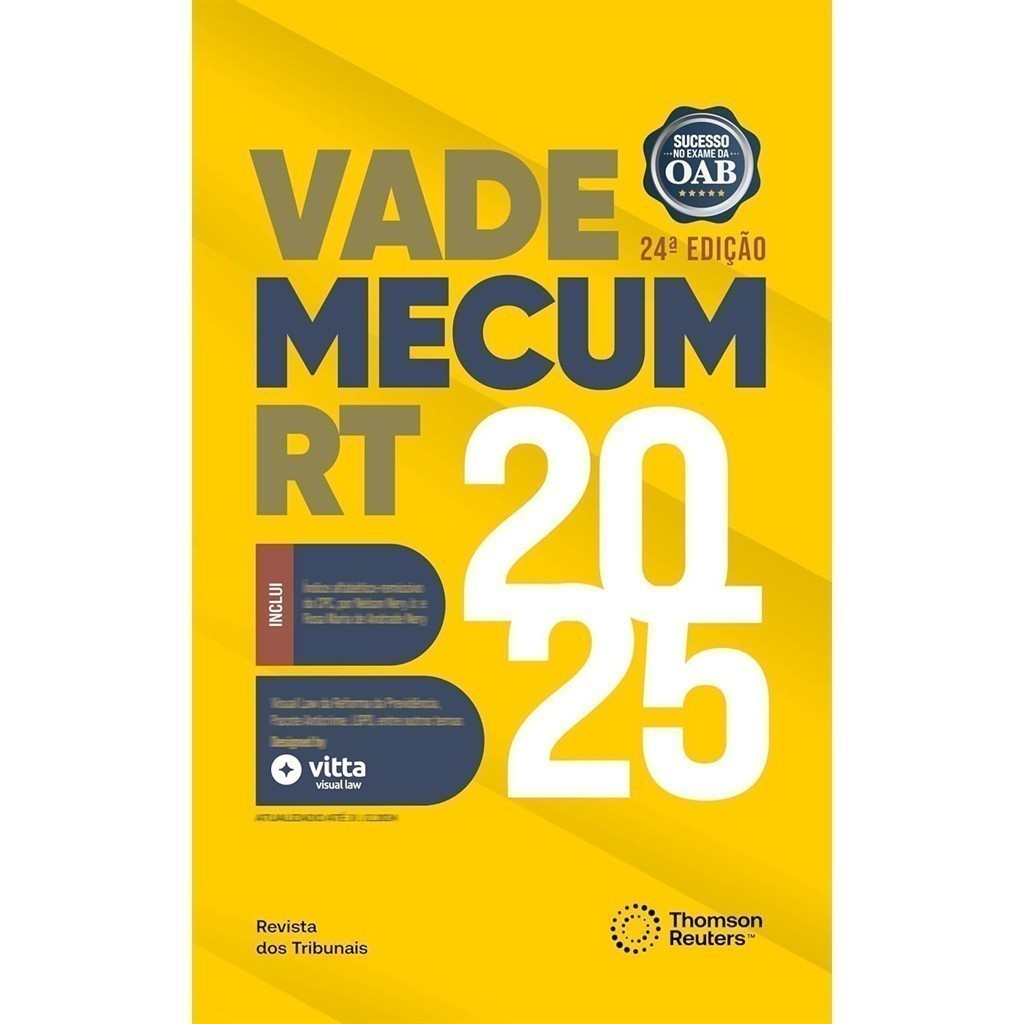 Vade Mecum RT 2025 - 24ª Edição autor Equipe RT