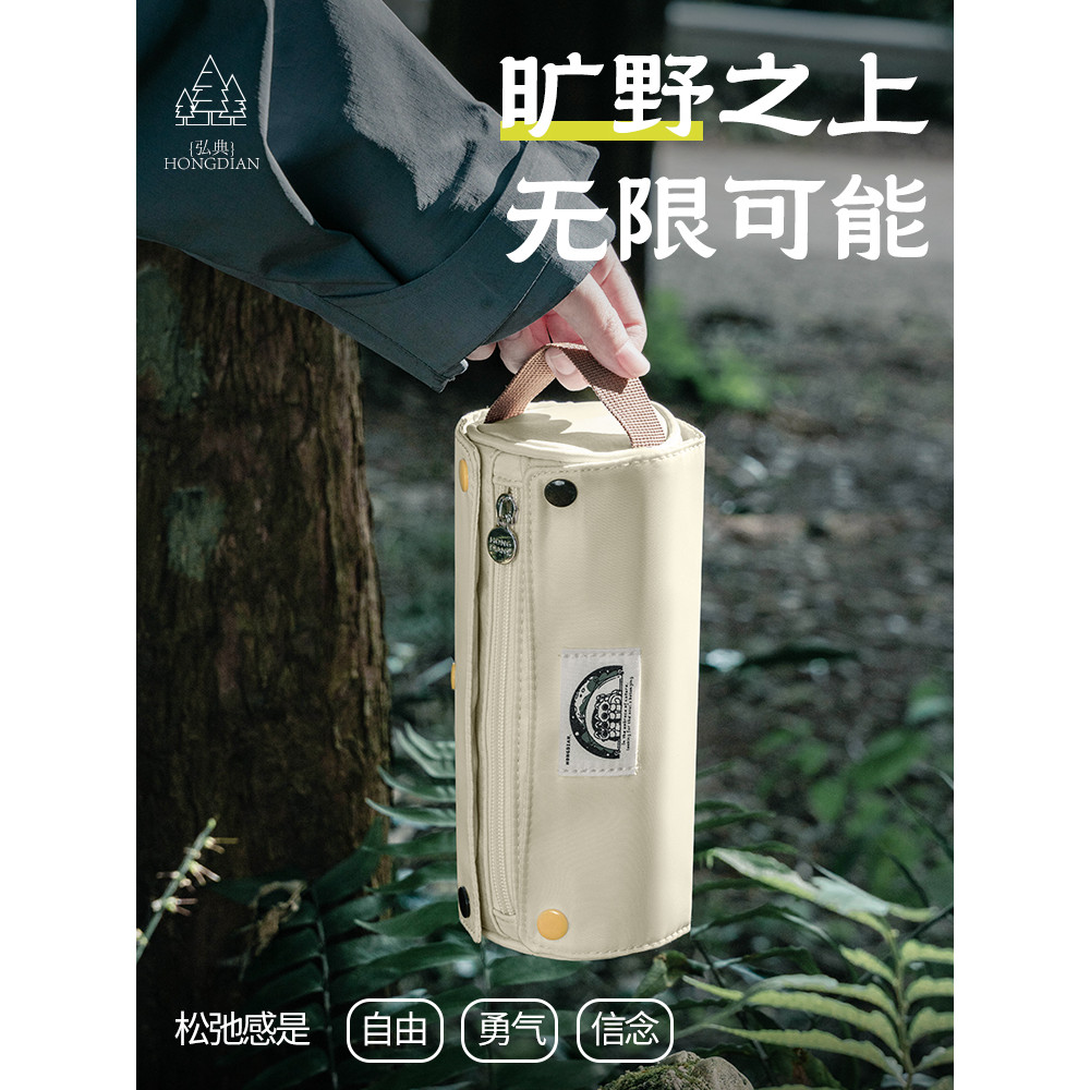 Hongdian Estojo de lápis de grande capacidade Caixa de papelaria estilo ins de alto valor Bolsa de papelaria multifuncio