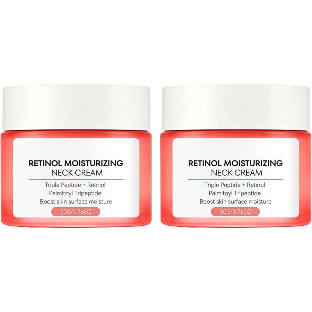 Hidratante para Pescoço com Retinol e Tripéptidos, Infundido com Palmitoil Tripeptídeo, Aumenta a Hidratação da Su