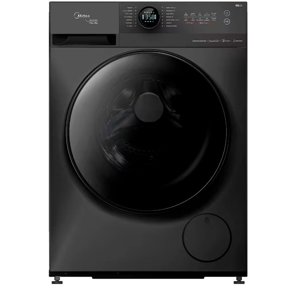 Lava e Seca Midea HealthGuard Smart MF200D130WB/GK com 14 Programas e Wi-Fi 13/8kg