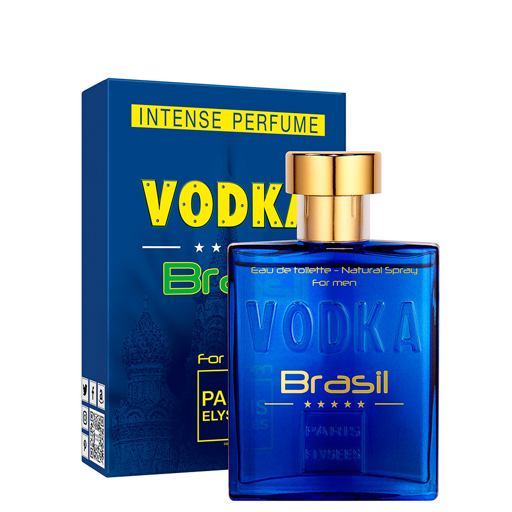 Perfume Paris Elysees Vodka Brasil Azul Masculino EDT 100ml