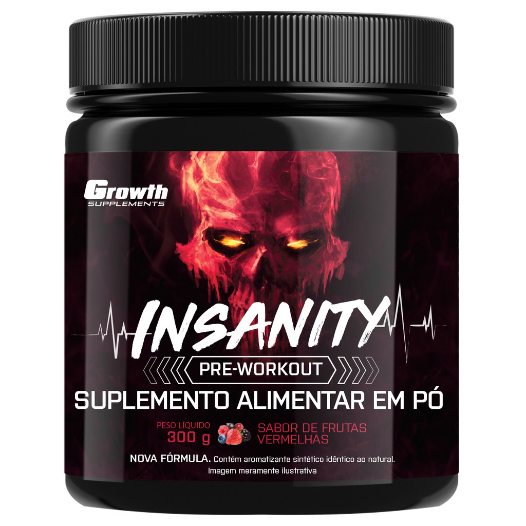 Pré-treino Insanity 300g Growth Supplements