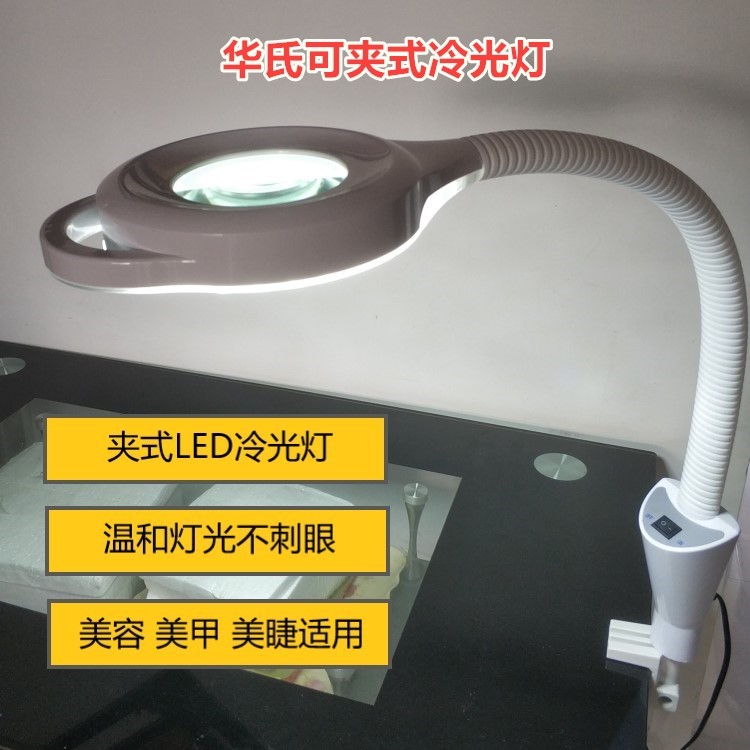 Frete grátis Fahrenheit tatuagem cílios beleza clip-on luz fria lupa beleza luz LED proteção para os olhos clip-on luz s