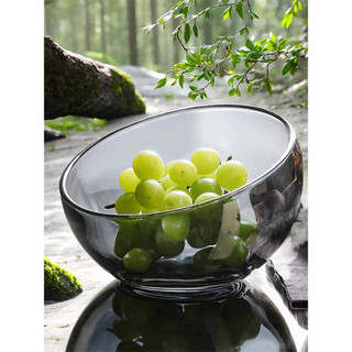Tigela de vidro transparente para gatos, bacia de água, pote quente, balde de vegetais, prato de frutas, requintado, de 