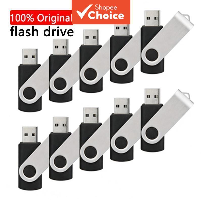 Unidades flash USB 2.0 de alta velocidade (10/UN) Pen drives giratórios de 4 GB/1 GB, pen drives USB à prova d'água,