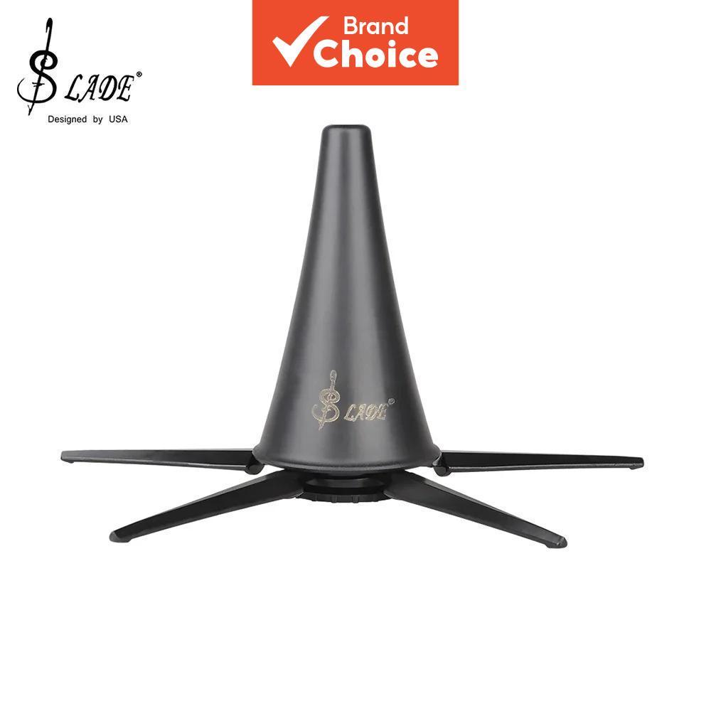  SLADE Suporte Portátil para Clarinete, Suporte Preto Dobrável de Metal para Instrumentos de Sopro de Madeira,