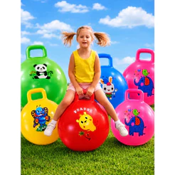 Bola Pula Pula Infantil 45cm Com Alça Reforçada Inflavel