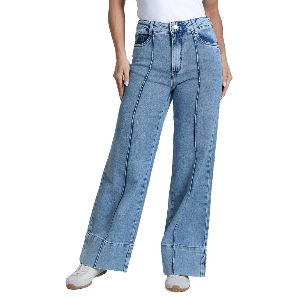 Calça Jeans Sawary Wide Leg Petit - 284086