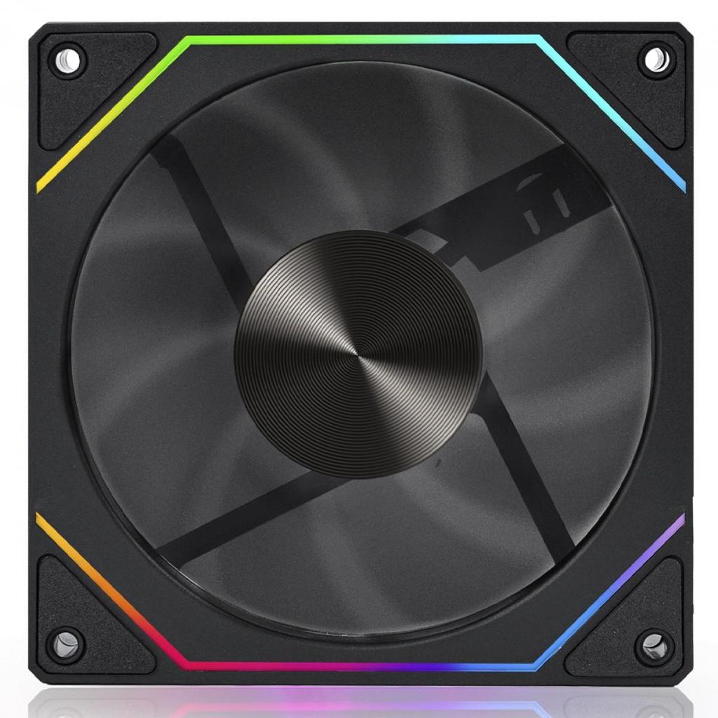 Cooler Para Gabinete Round5 Nordwind Reverse Black, ARGB, 120mm, PWM, Preto, R5-NORDWIND-RV-B-2195