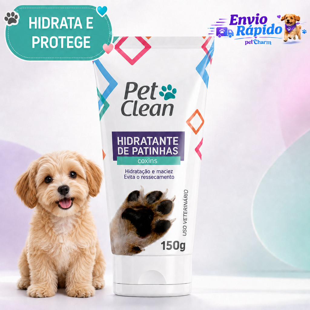 Hidratante De Patinhas Cachorro E Gatos Coxin Patas Pet Clean 150g