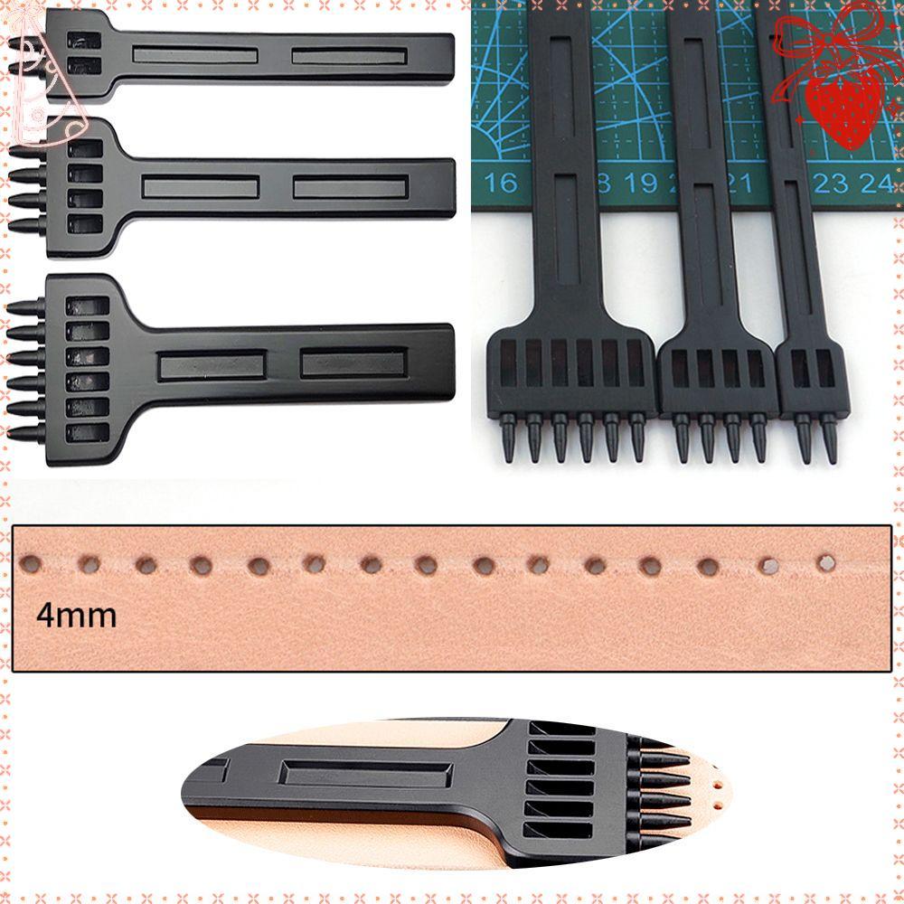 Sela De 4mm Ferramenta De Espaçaça Com Cinzel De Couro DIY