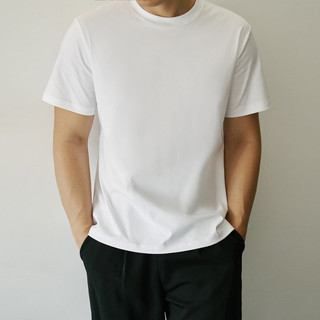 Legal Manga Comprida Algodão Masculino Camiseta Verão Novo Estilo De Curta Em Torno Do Pescoço Casual Moda Topo