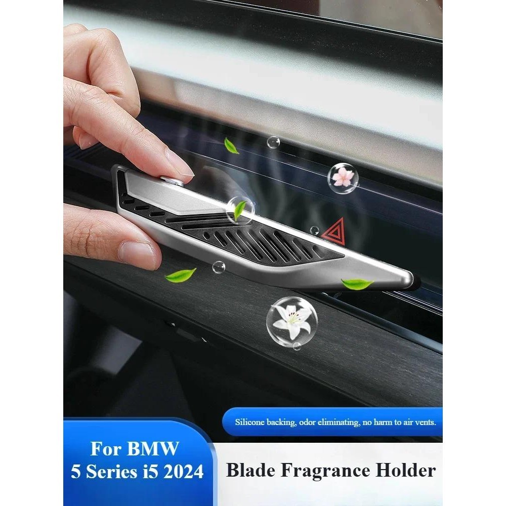 Para BMW Série 5 i5 2024 Fragrância Do Carro Ambientador Saída Spray Pára Aberturas De Ar Aroma Tira Titular Peças De Au