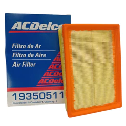 Filtro de Ar Motor Acdelco Chevrolet Spin 2012 a 2022