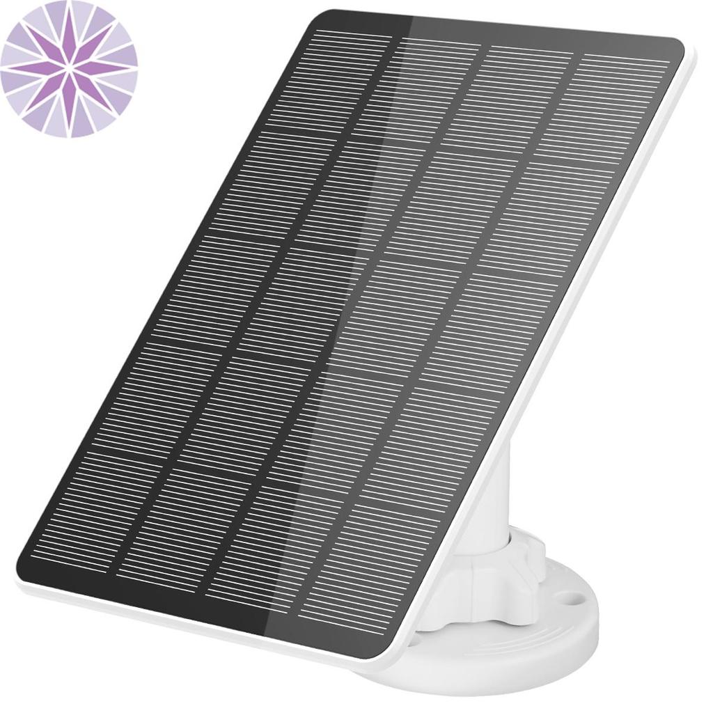 Painel Solar Para Câmera De Segurança 5W Carregador De IP65 À Prova D'água Com 360 ° Montagem Ajustável SHOPCYC8716