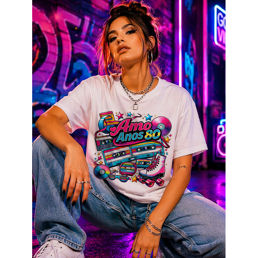Camiseta Anos 80 Nostalgia Pura | Volte no Tempo com Estilo