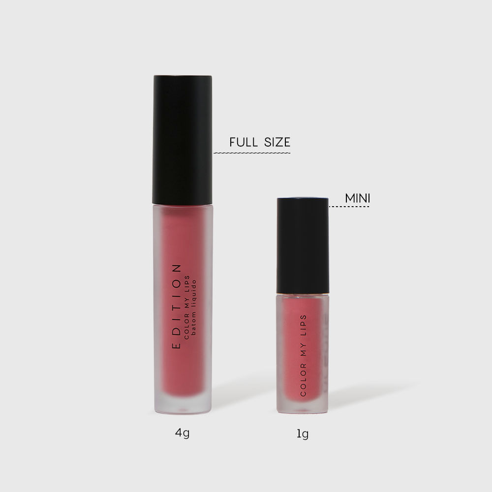 Mini Batom Líquido Rosa Matte - Color My Lips Hype Océane Edition 1g · foto 2
