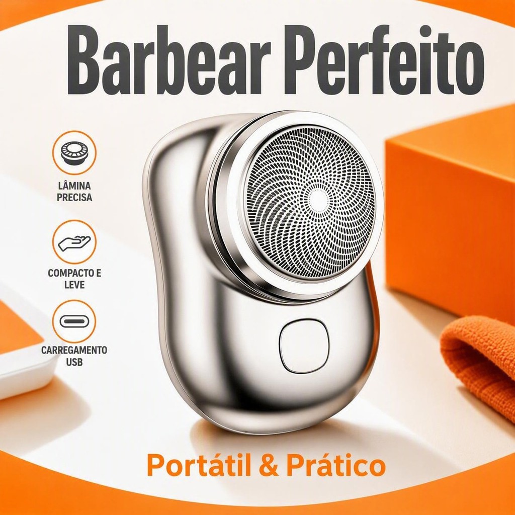 1/2/3 Pcs Afeitadora Eléctrica Portátil Impermeable - Aparador de Barba de Bolsillo