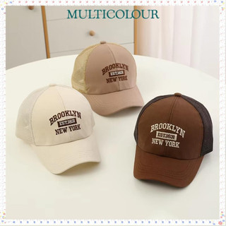 Boné De Língua De Pato Multicolor , Beisebol De Malha Respirável , Viseiras De Protetor Solar , Chapéu Infantil Bordado