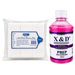 KIT Prep – 500 ml Higienização de unha Acrygel + Algodão prensado c\1000