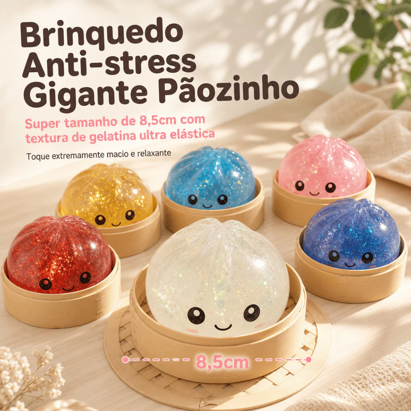 Pãozinho Anti Stress: Alívio e Brilho! ✨