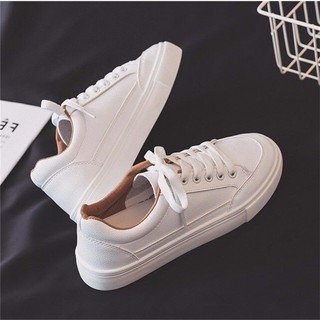 Retro All-Match básico sapatos brancos feminino 2025 primavera outono novo estilo versão coreana estudante sapatos de fu