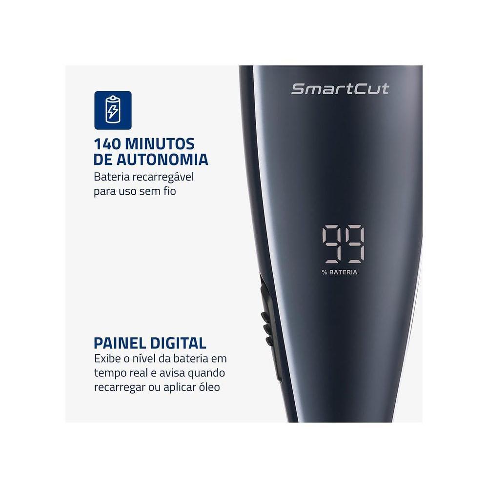 Máquina de Cortar Cabelo Mondial SmartCut CR-11 3 Níveis de Altura 74015-01 — imagem 2 de 2