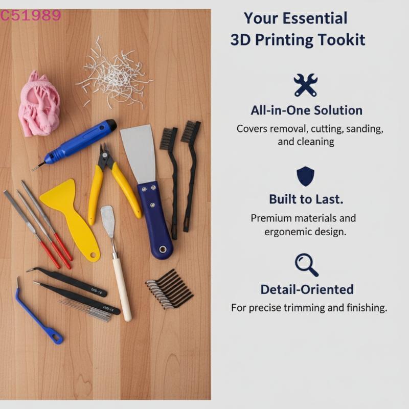 [kaan] Kit De Ferramentas Duráveis Para Impressora 3D , 1 Conjunto De Acessórios Impressoras FDM SLA , Oficina Doméstica