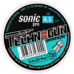 Chumbinho Technogun Sonic Pro Penetração 4.5mm (.177) - 250un