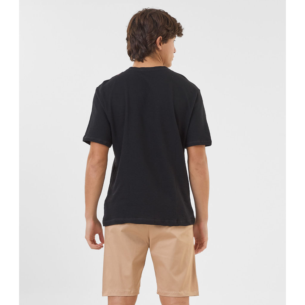 Bermuda Juvenil Em Sarja Masculina Minty Marrom · foto 2