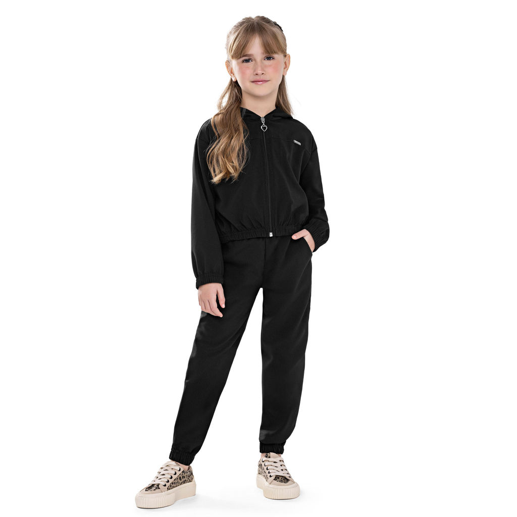 Conjunto Infantil Menina Polistrech Colorittá Preto